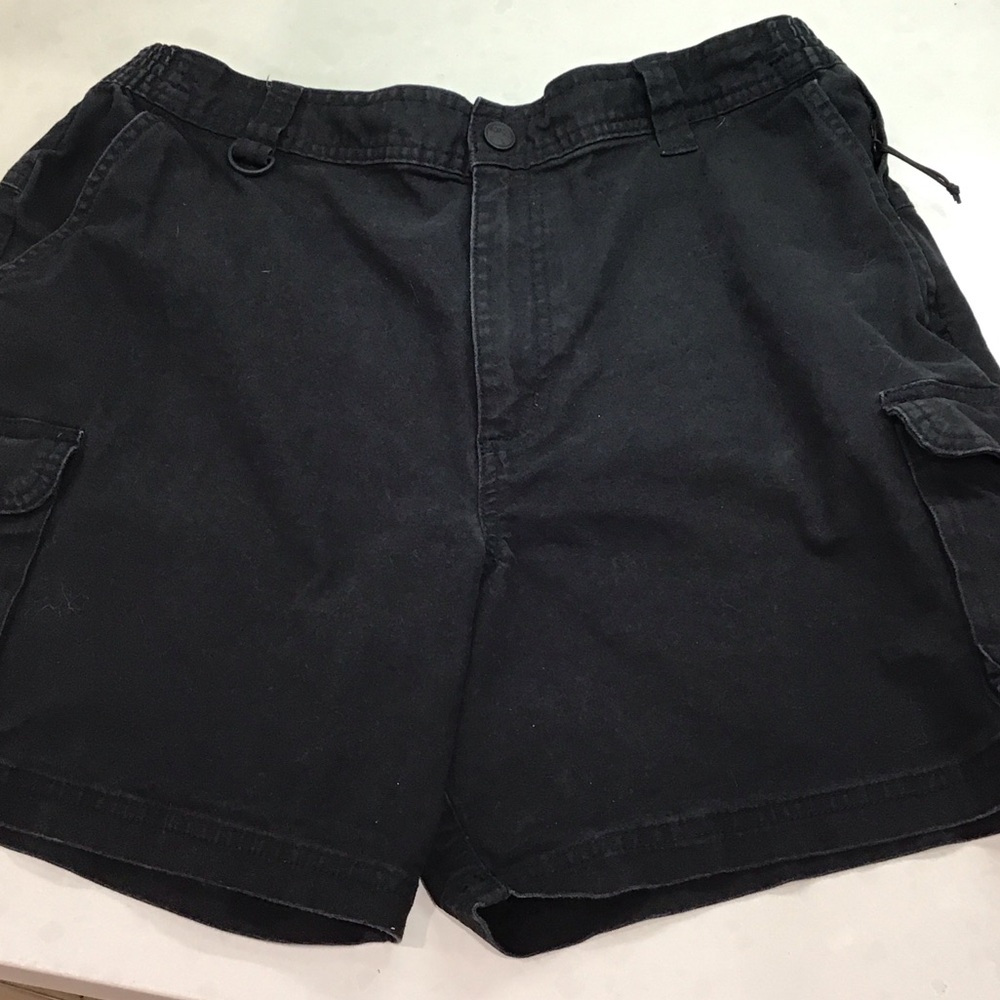 Classic Black Cargo Shorts for Men